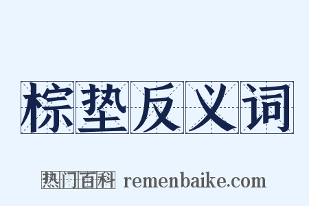 棕垫反义词是什么意思的图片